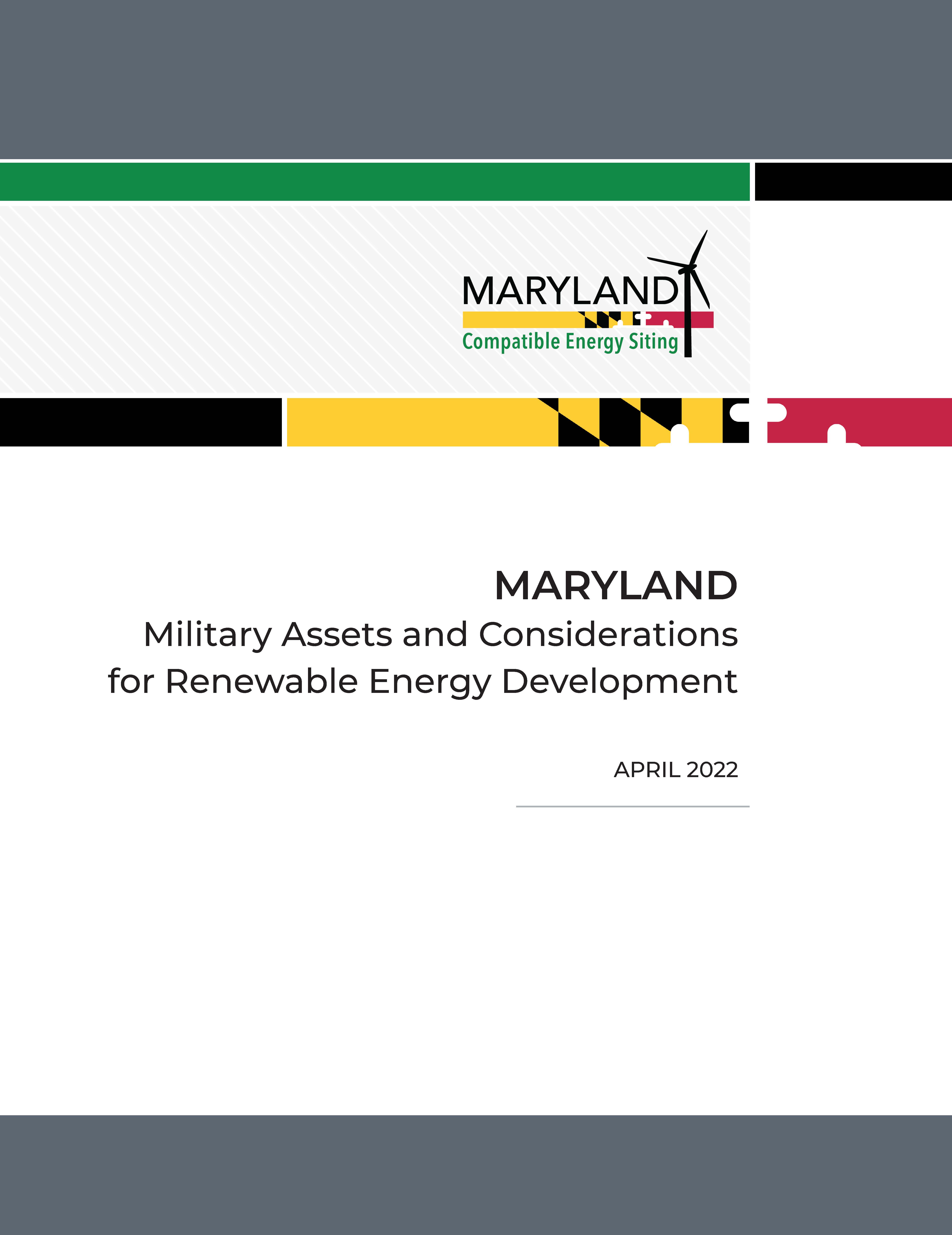 Maryland Military Operations and Considerations Report